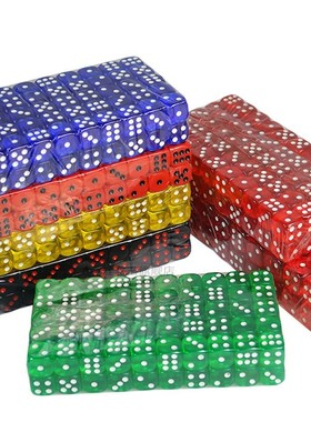 16mm Acrylic Casino Digital Polyhedral Dice Set Six Sided Sp