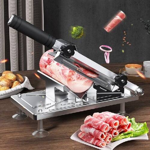Home Kitchen Frozen Meat Slicer Manual Stainless Steel Food