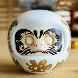 4 Inch Japanese Ceramic Daruma Doll Lucky Cat tune Ornat Mon