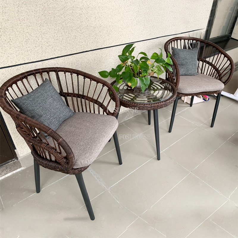 Nordic Living Room Chair Outdoor Balcony Table and Chair