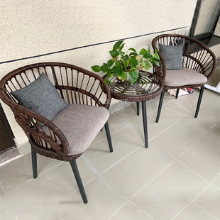 Nordic Living Room Chair Outdoor Balcony Table and Chair