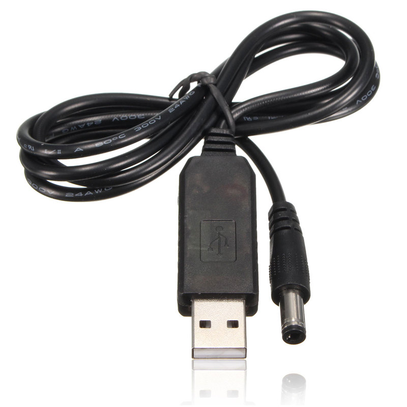 1m 5V DC To 12V DC USB Power Cable Data Adapter Charger Plug