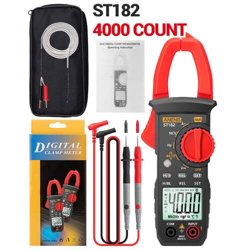 ST182 Digital Clamp Meter Ammeter AC Current Multimeter DC/A