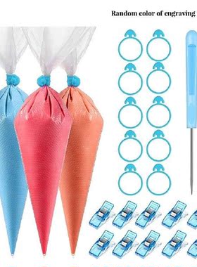 122 Pieces Frosting Bags Cake Decorating Tools Ties Clips