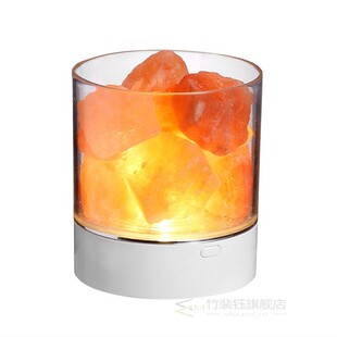 USB Natural Himalayan Salt Lamp Crystal Light Colorful Air P