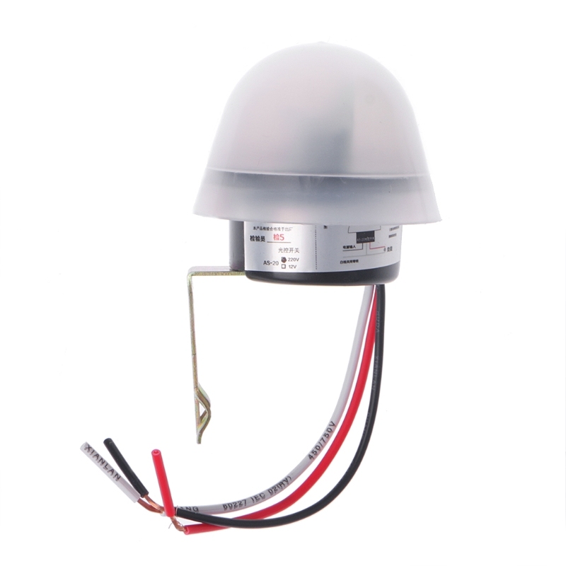 Automatic Auto On Off Pocell Street Light Switch DC AC 220V