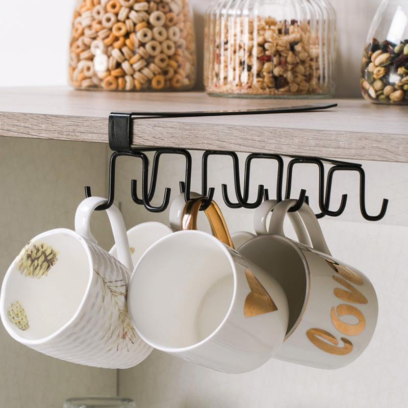 New Fashion 12 Hooks Metal Under Shelf Mug Cup Cupboard