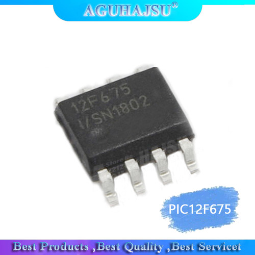 2PCS  PIC12F675-I/SN=12F629  SOP-8 PIC12F675 SOP 12F675-I/SN