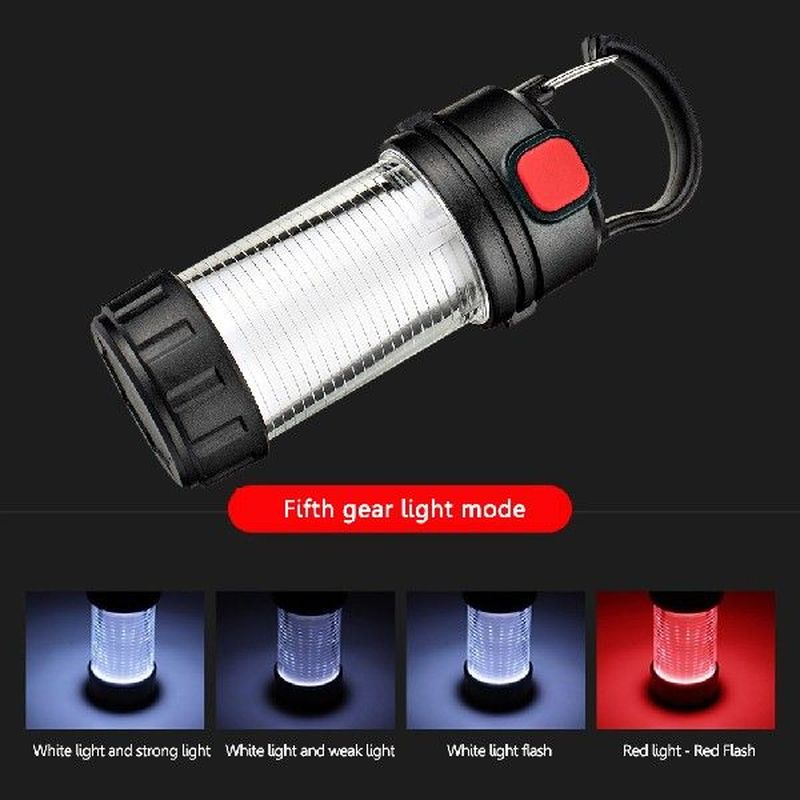 Mini LED Flashlight Portable Camping Tent Light USB