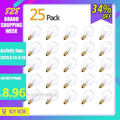 25pcs 7W AC230V G40 Globe Tungsten Incandescent Bulb Lamp E1