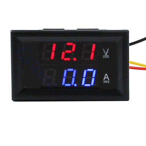 DC 4.5-30V 0-100A LED Volt Meter Ammeter Voltage AMP Power L