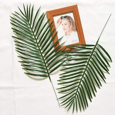 Hot 18Pcs Artificial Palm Leaves Plants Faux Palm Fronds