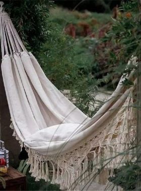 Deluxe Double Hammock Swing Chair New Large 2 Person Boho