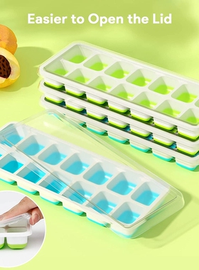 Hot Ice Cube Tray Pack of 4 Ice Cube Trays Silicone with
