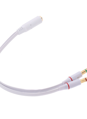 4 Segment 3.5mm Female to 3 Segment Male Audio Cable Connect