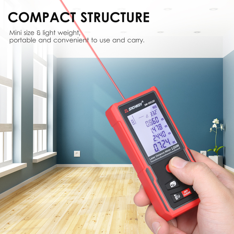 50/70/100/120m Portable Laser Distance Meter Handheld