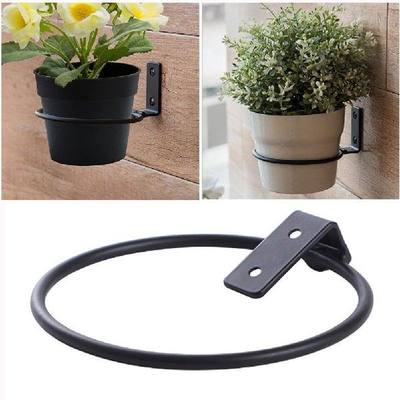 Flower Pot Hanging Storage Rack Flowerpot Ring Wall Mount