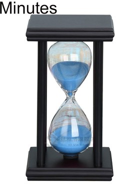 5/15/30min Clocks Hourglasses Wooden Sand Clock Sandglass Ho