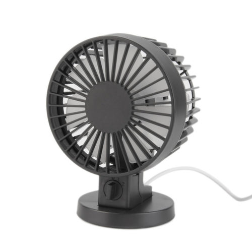Mini Blade Desk Mute Laptop PC USB Cooler Small Fan black