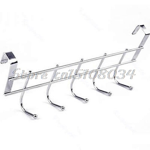 Bathroom Kitchen Hat Towel Hanger Over Door Hanging Rack Hol