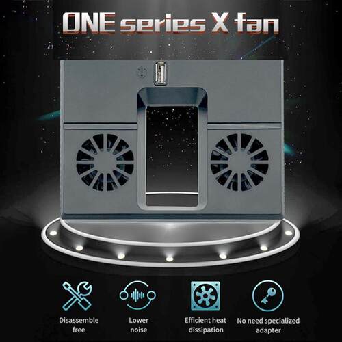 2 Fans Console Cooler USB Powered Game Console Cooling Fan f