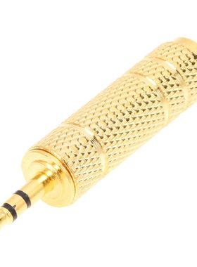 Gold Plated 3.5mm 1/8Inch Male to 6.3mm 1/4Inch Female Stere