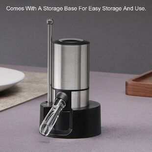 Acrylic Electric Wine Aerator Portable Stainless Steel Tube