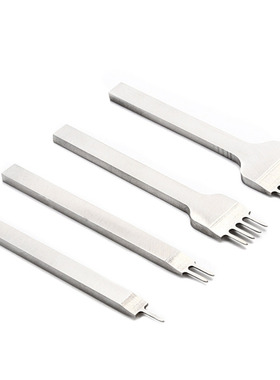 1 2 4 6 Prongs Leather Craft Tools 4mm Hole Punches Leather