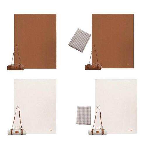 Picnic Blanket Portable Canvas Picnic Mat Ultralight