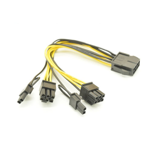 CPU 8Pin To Graphics Video Card Double PCI-E PCIe Power Supp