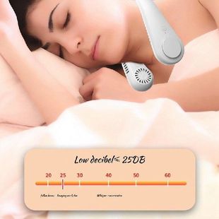 Hanging Neck Fan Portable Cooling Fan USB Leafless Degree
