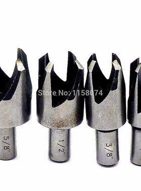 4pcs Carpentry Plug Cutter Cutting Tool Drill Bit Set 5/8&qu