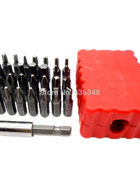 33pcs Bit Security Tool Drill Holder Torx Star Hex Security