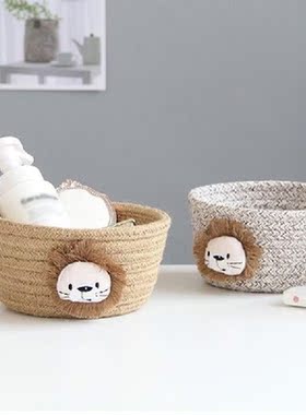 Cotton Rope Storage Baskets Weaving Home Sundries Baby Toys