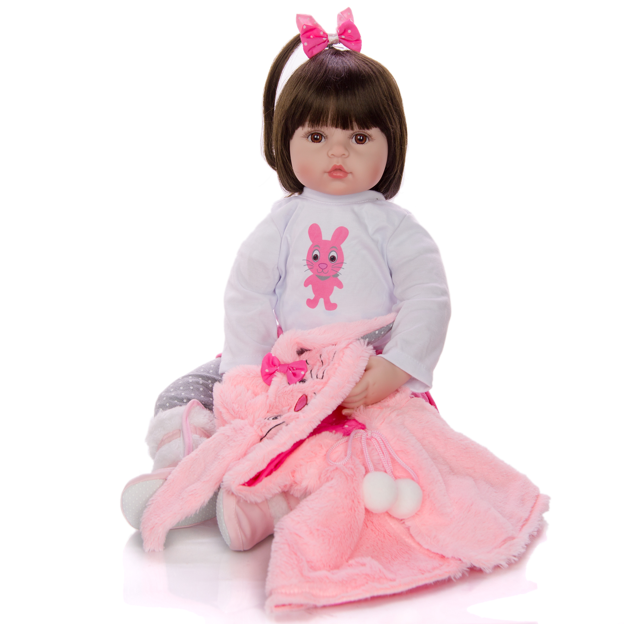 KEIMI Soft Silicone ic Baby Dolls Fashion Princess Girl Doll