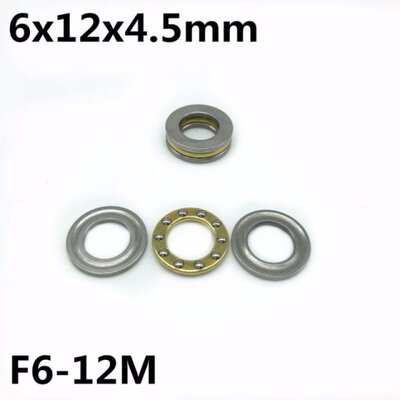 10Pcs F6-12M 6x12x4.5 mm Axial Ball Thrust Bearing plane thr
