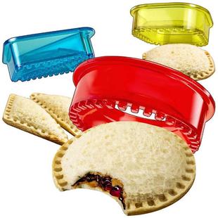 3pcs Bread Molds Plastic DIY Sandwich Cutter Sealer