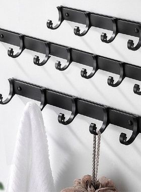 Bathroom Hooks Wall Mounted Robe Hooks Door Hook Punch-free