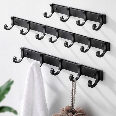 Bathroom Hooks Wall Mounted Robe Hooks Door Hook Punch-free