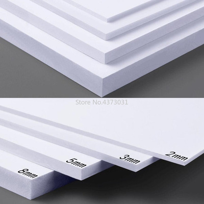 5pcs 300x200mm White/Black PVC foam board  DIY Building mode
