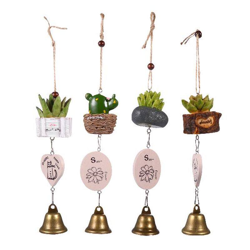 wind chime bell succulent creative chimes plant hanging