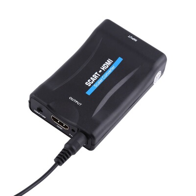 Scart to HDMI Audio Video Converter Scaler 720P 1080P With U