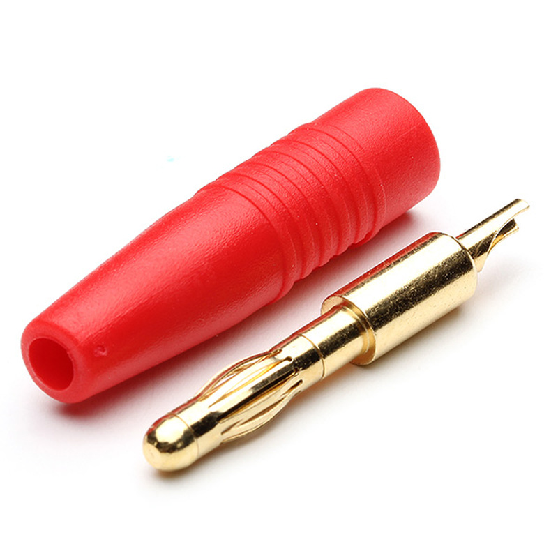 4MM Gold Plated Banana Plug Bullet Connectors Charger Adapte