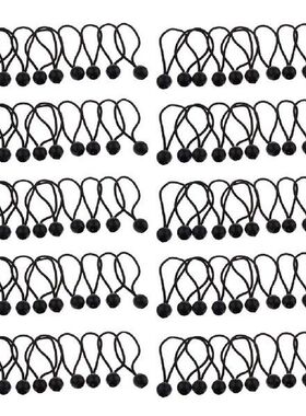 100pcs 16cm Ball Bungee Cords Elastic String Canopy Tarp