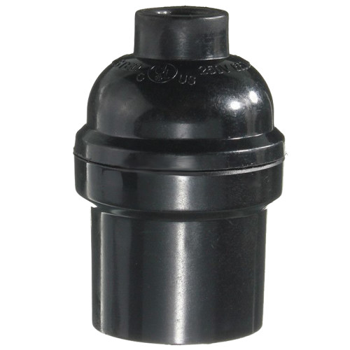 5x Black E27/E26 Light Bulb Holder Pendant Edison Screw Cap