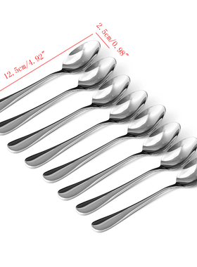 8 Pcs Stainless Steel Demitasse Espresso Spoon Tea Coffee So