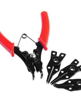 4in1 Snap Ring Pliers Plier Red Hand Tool Set Circlip Combin