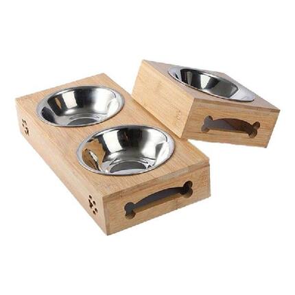 Pet Bowl with Stand for Dogs and Cats Help the Stomach