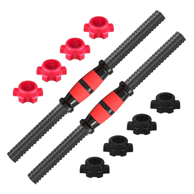 Dumbbell Bar Connecting Steel Tube with Non-Slip Grip