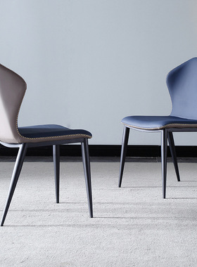 Luxury Leather Art Dining Chair for the Kitchen Nordic